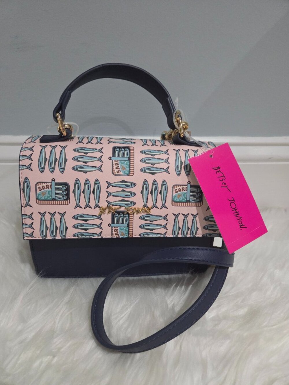 Betsey Johnson Sardine Crossbody Bag